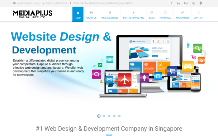 Web Designing Company Singapore – Mediaplus Digital Pte Ltd